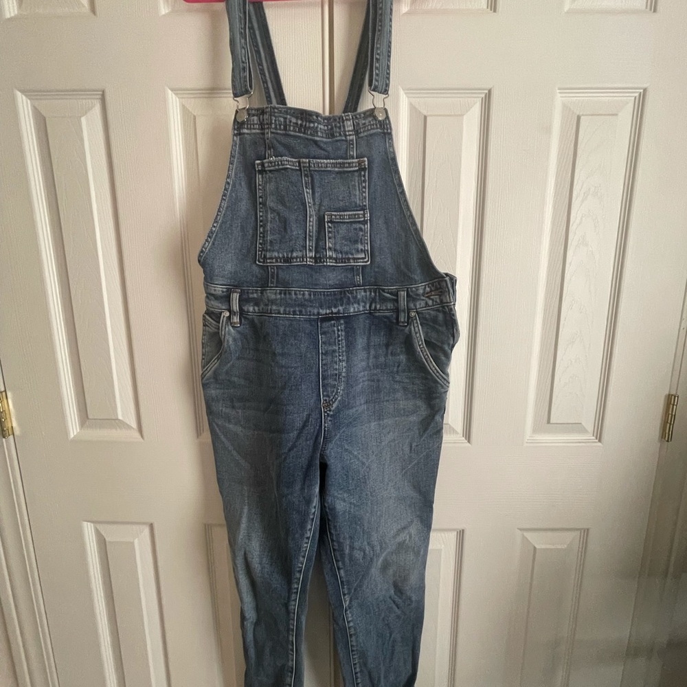 Silver jeans brand overalls.